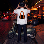 T-shirt unisexe bio oversize à col montant MAGDALENA